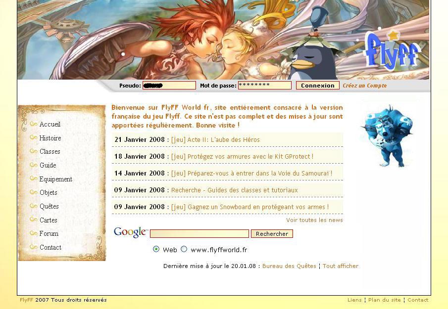 accueil site début